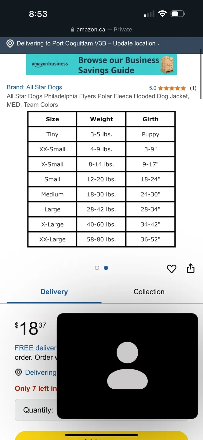 All Star Dogs Philadelphia Flyers Dog Jacket image indicator(3)