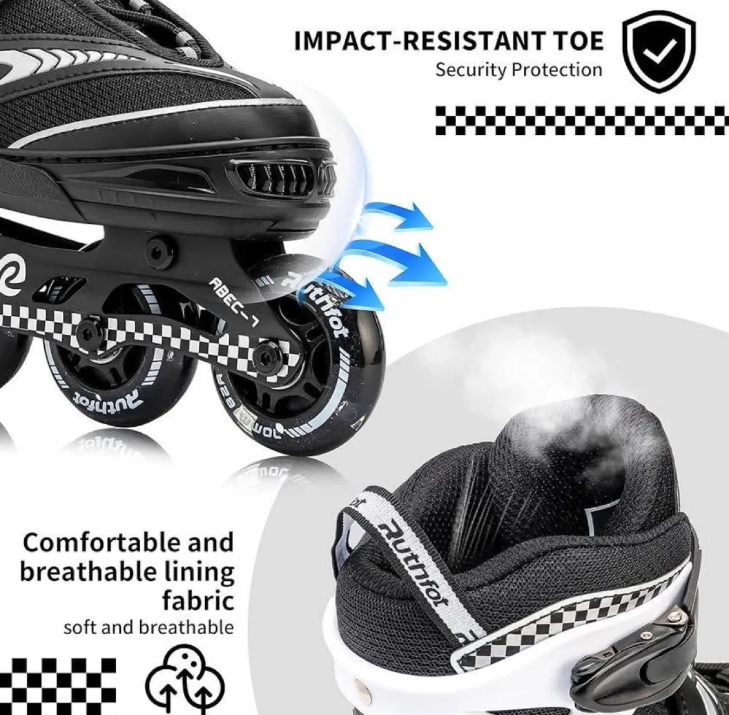 Kuxuan Skates Inline Roller Skates for Kids image indicator(4)