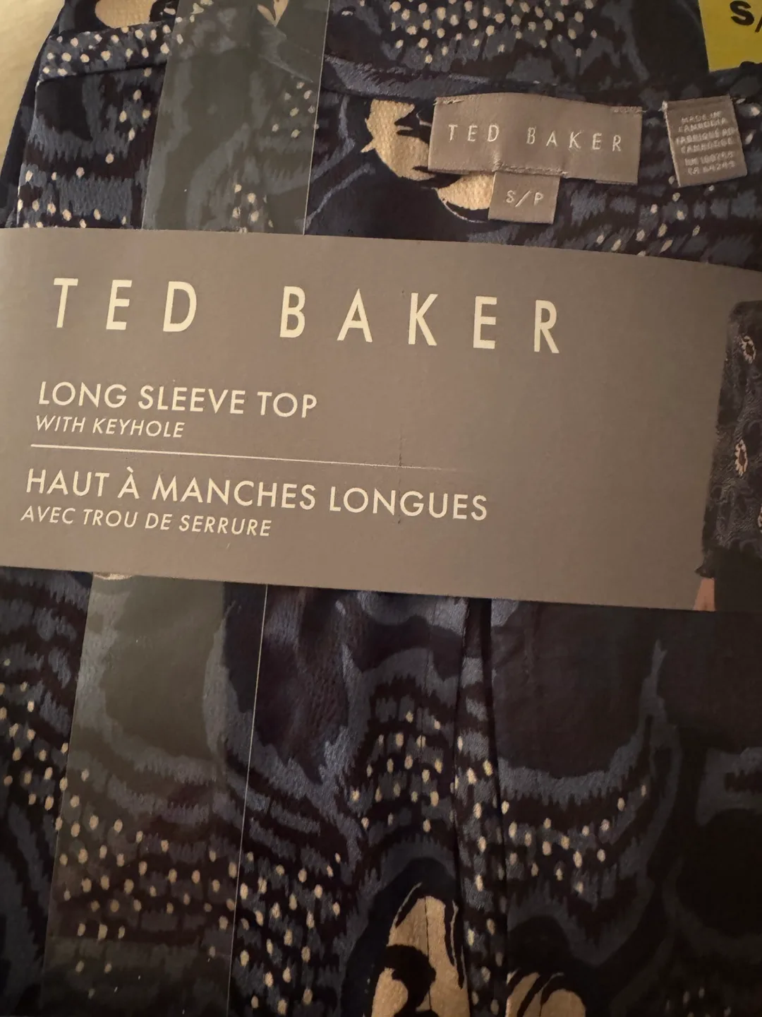 Ted Baker Long Sleeve Blouse, Size S/P, Floral Print image indicator(5)