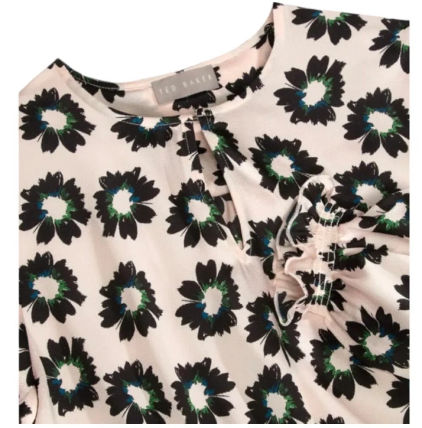 Ted Baker Women's Floral Blouse - Size M and L image indicator(4)