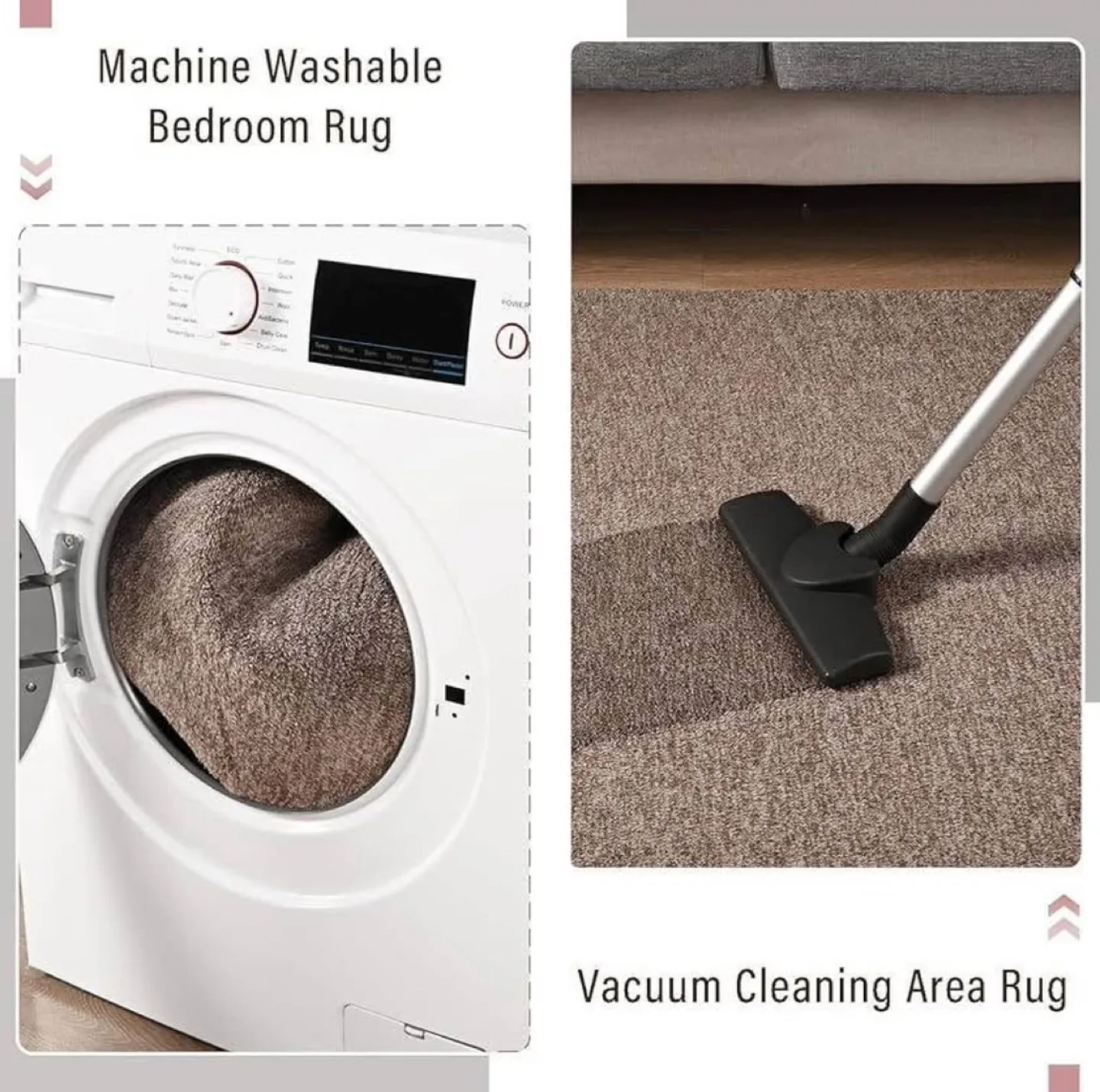 5*7 Machine Washable Area Rug - Soft, Non-Slip Backing image indicator(2)