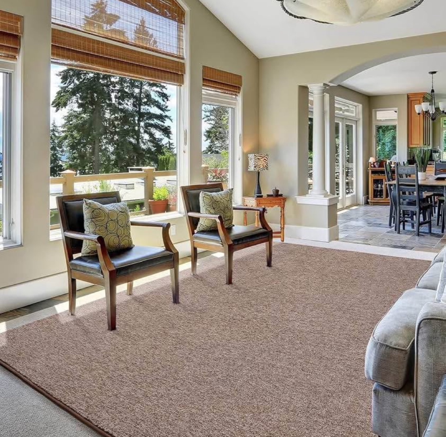 5*7 Machine Washable Area Rug - Soft, Non-Slip Backing - photo 4