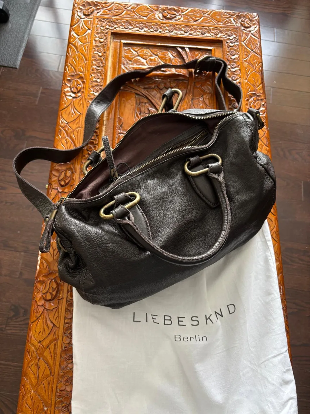 Liebeskind Berlin Brown Leather Satchel image indicator(3)