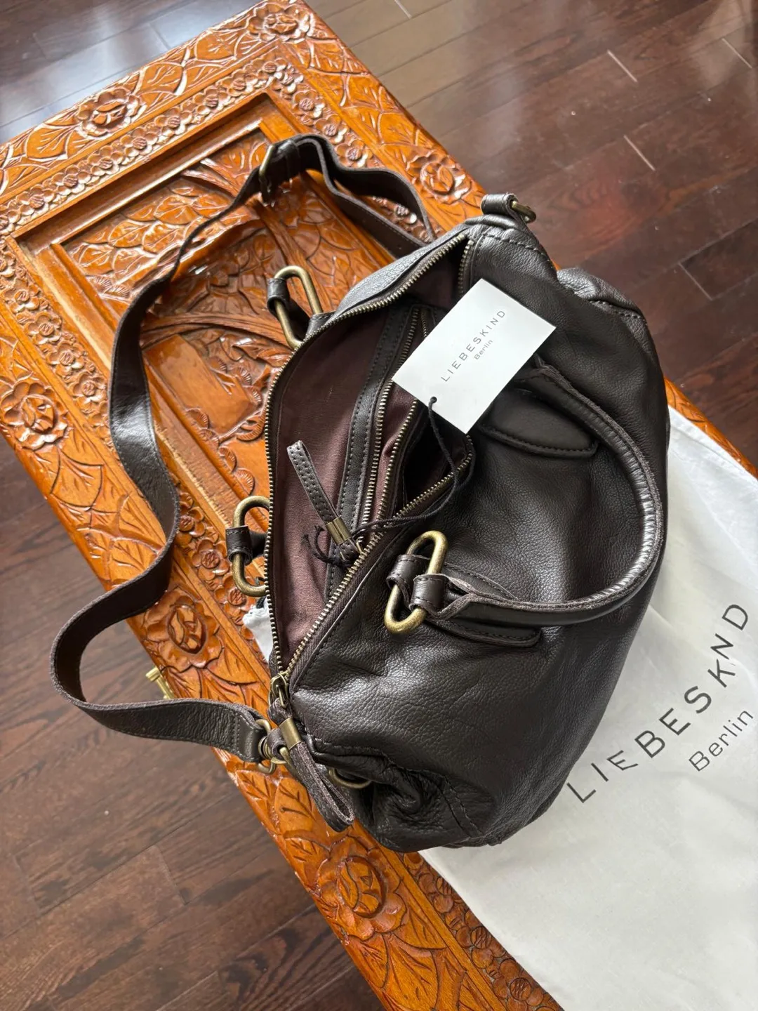 Liebeskind Berlin Brown Leather Satchel image indicator(2)