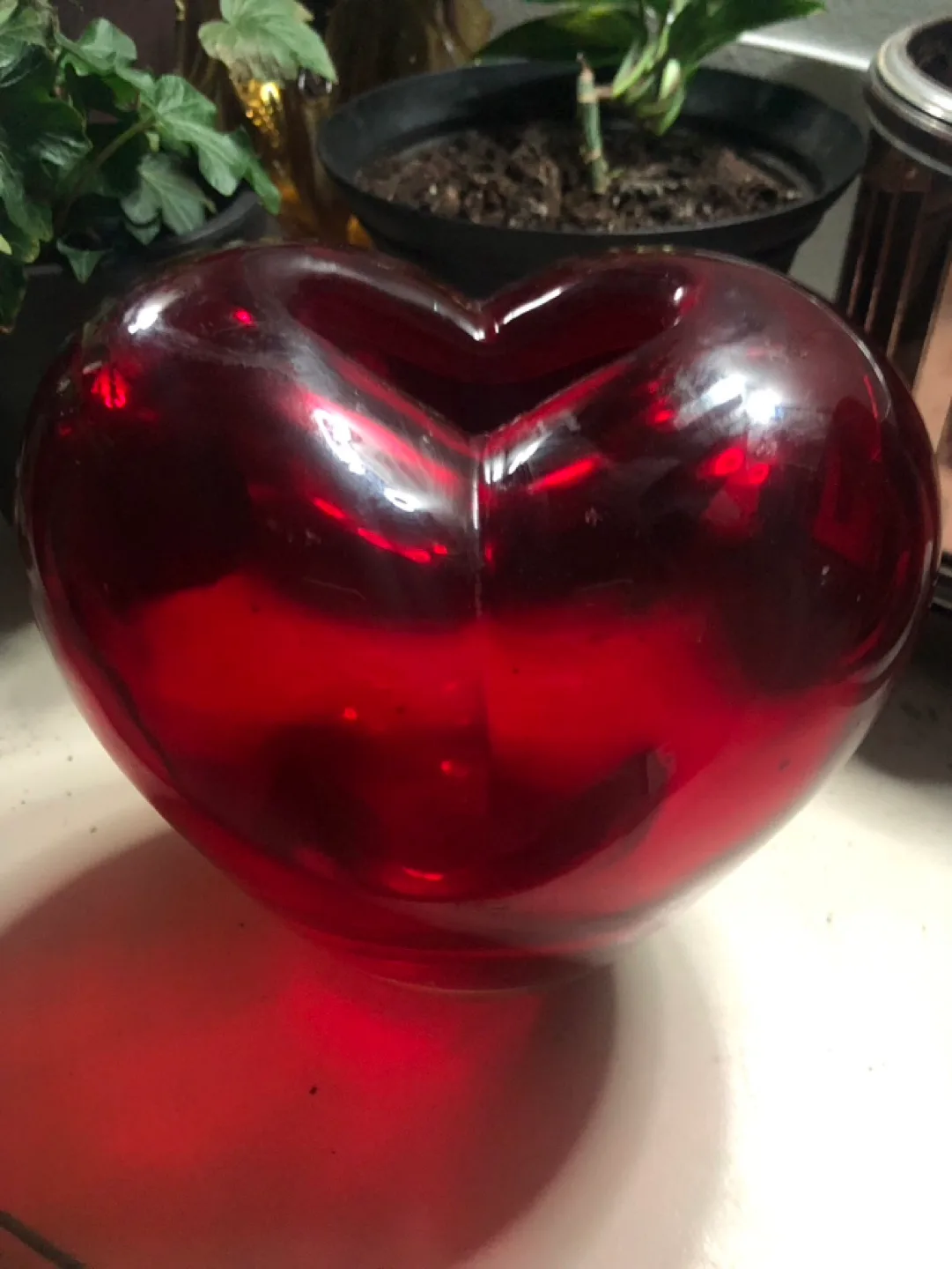 Vintage Murano Style Large Heart. image indicator(5)