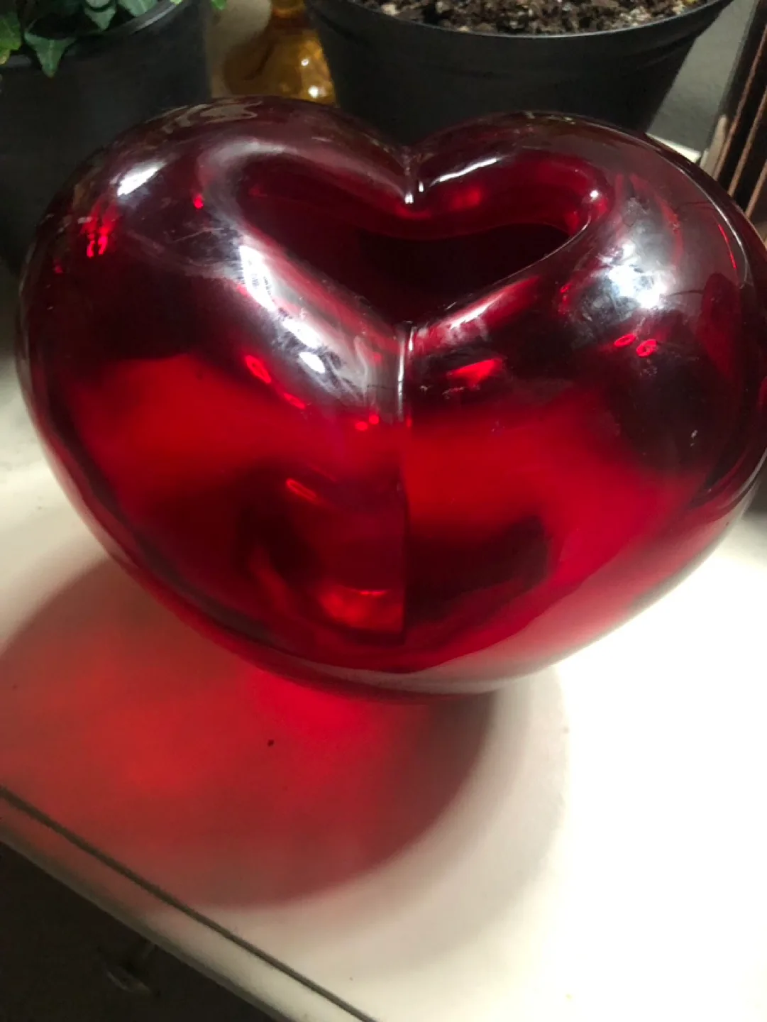 Vintage Murano Style Large Heart. image indicator(4)