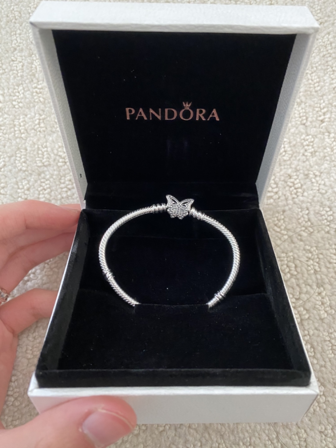 Pandora Silver Butterfly Bracelet WITH RECEIPT - photo 2
