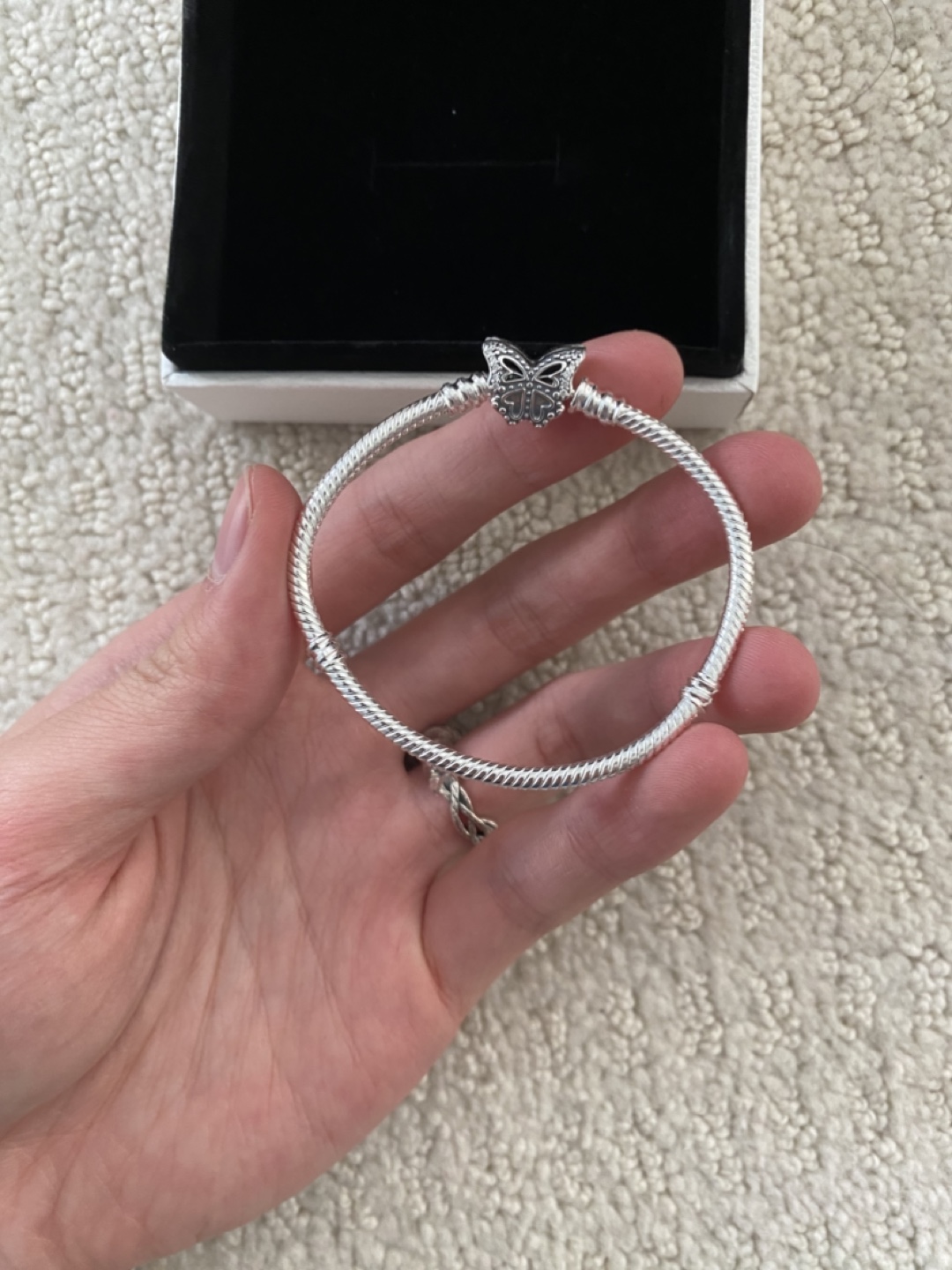 Pandora Silver Butterfly Bracelet WITH RECEIPT - photo 3