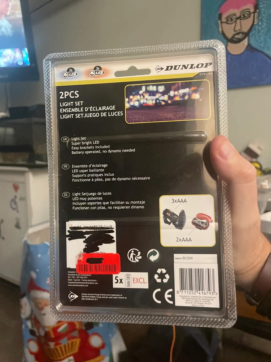 Dunlop Cycling 2-Piece Light Set image indicator(2)