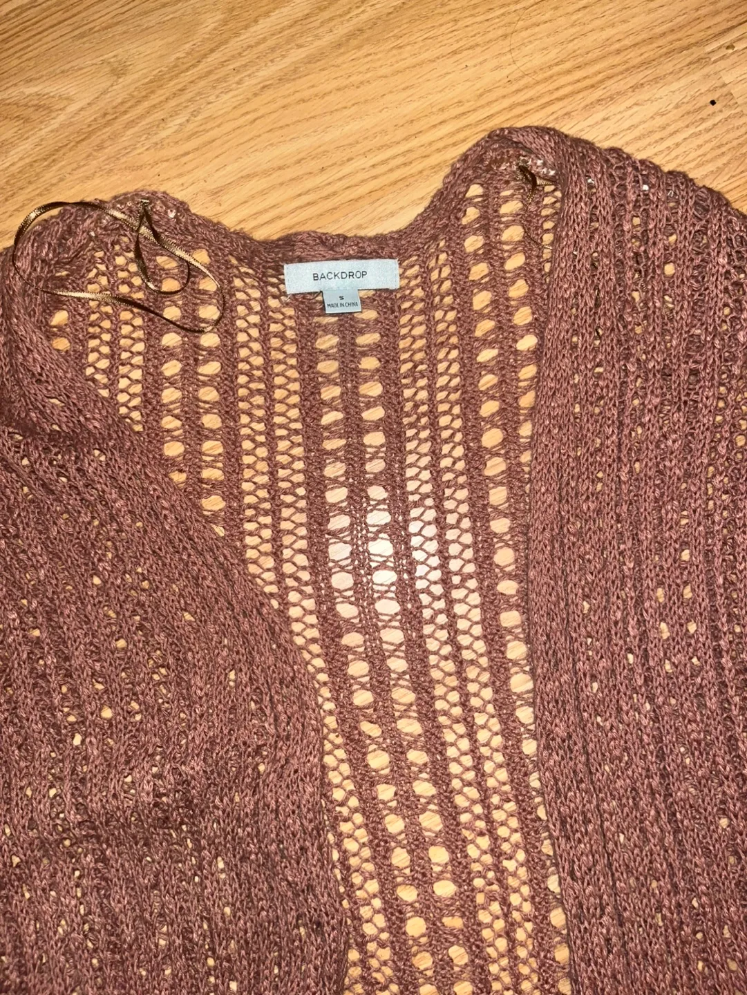Brown Knit Cardigan -DONATING BY SUNDAY image indicator(2)