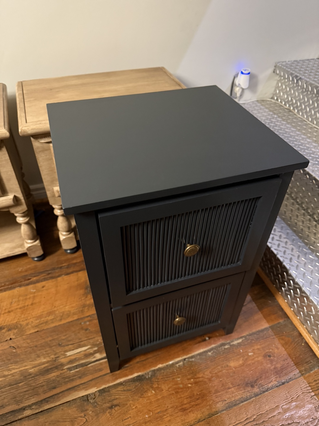 Two-Drawer Filing Cabinet - Dark Grey ( only one )