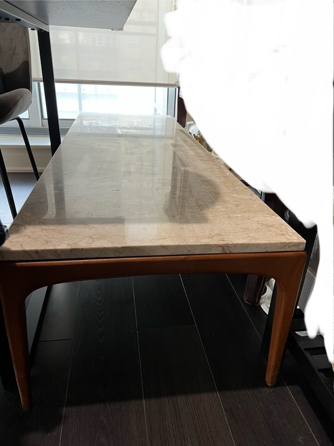 Mid-Century Modern Marble Coffee Table - photo 3