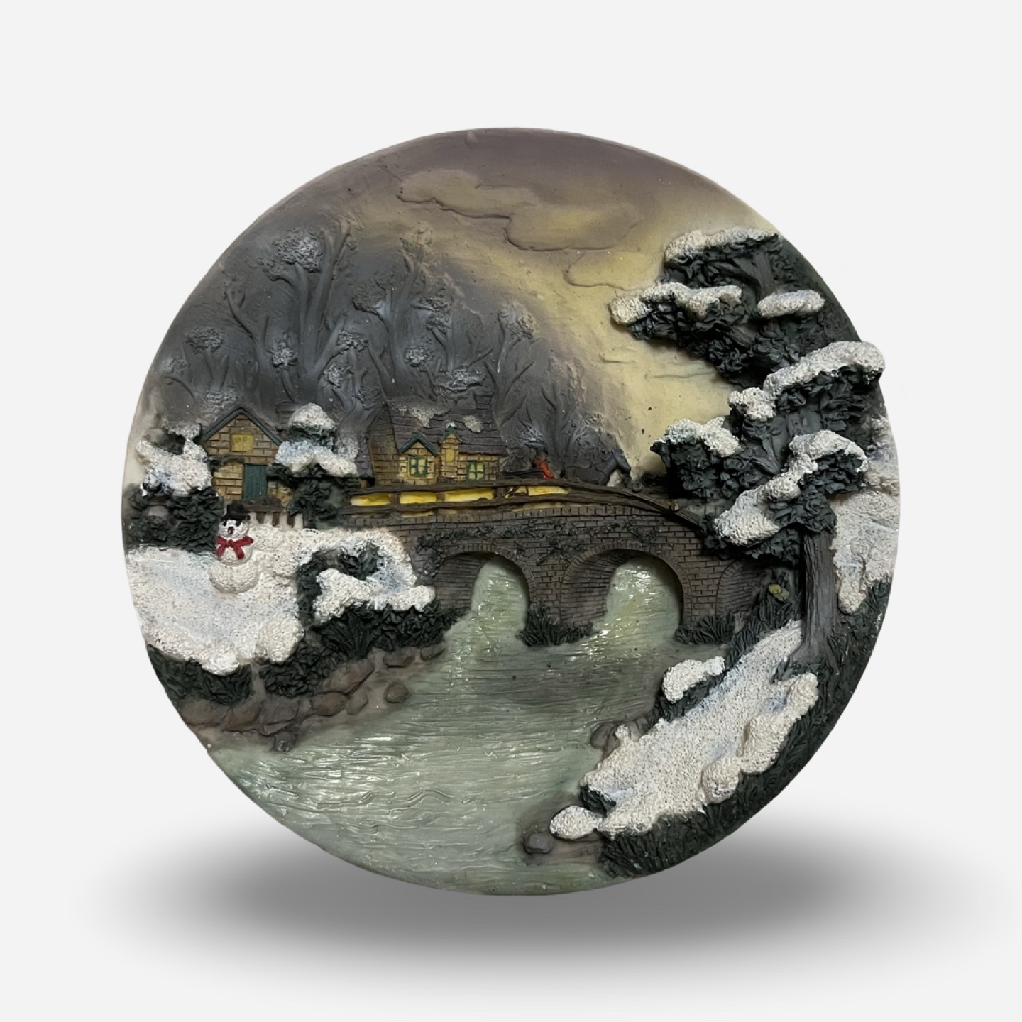 Winter Village Wall Decor Plate - #freecycle