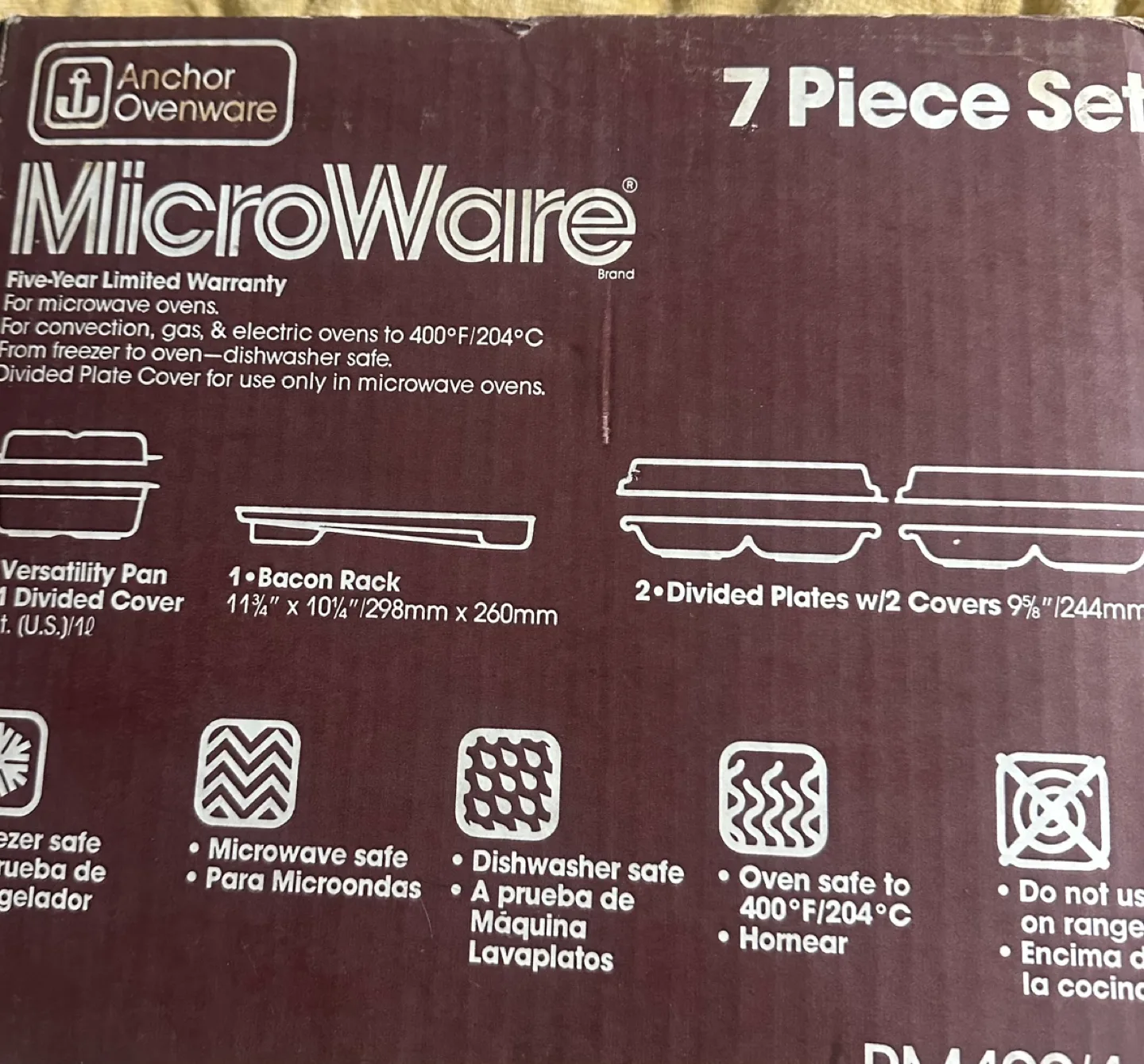Anchor Hocking MicroWare 7-Piece Microwave Cookware Set image indicator(2)