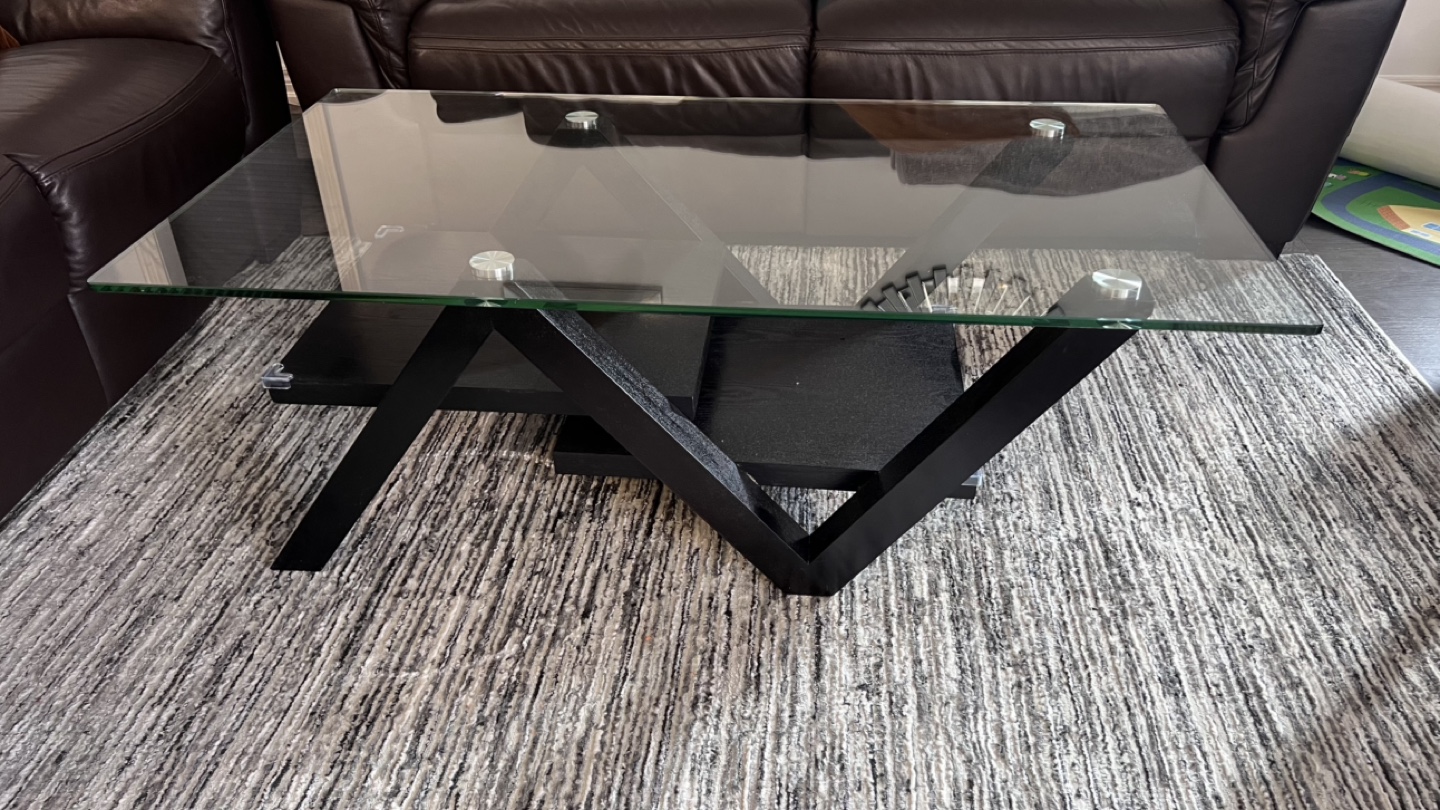 Modern Glass Top Coffee Table - photo 2