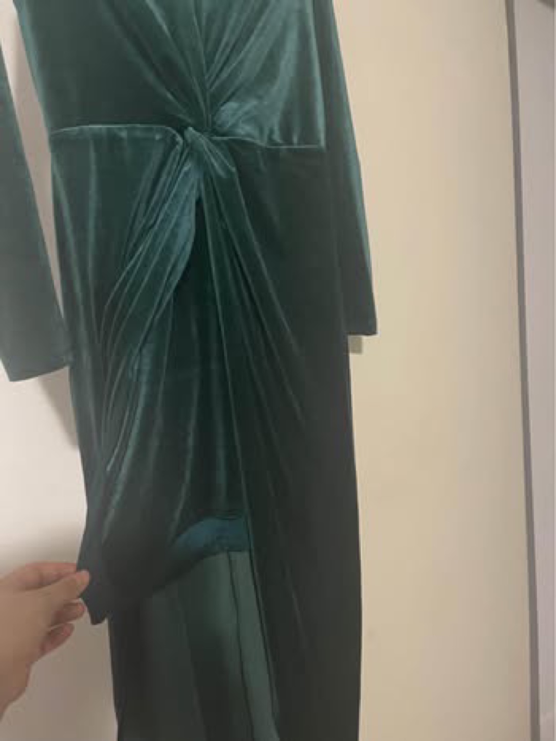 Emerald Green Velvet Maxi Dress - photo 4