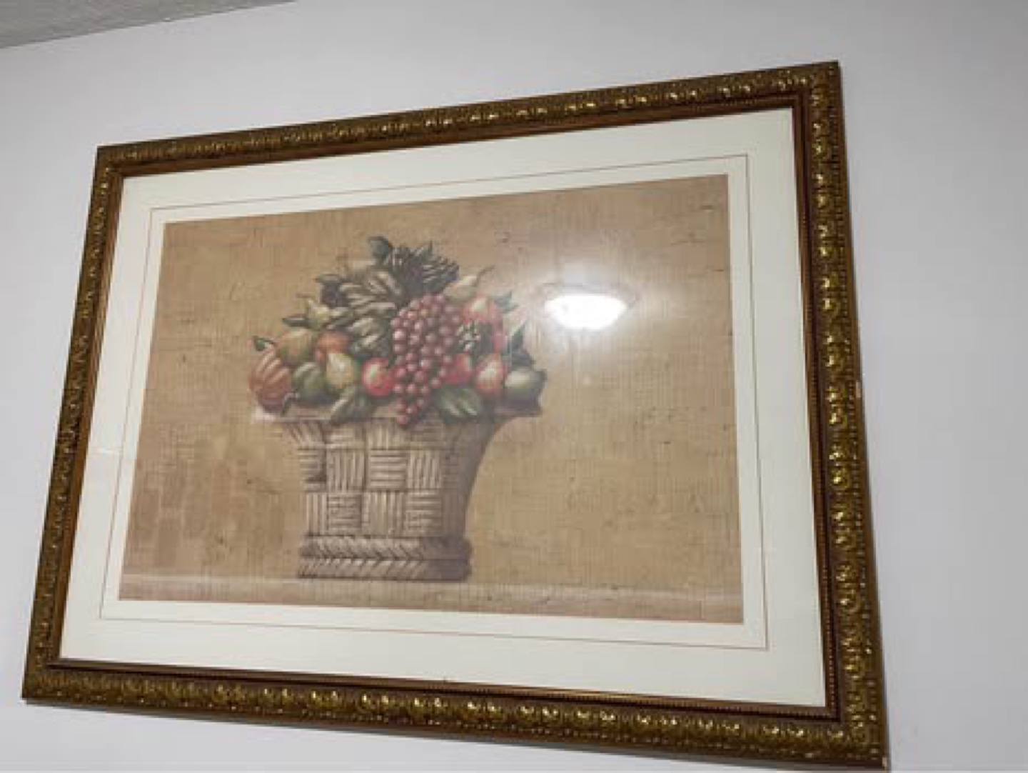 Framed Fruit Basket Print