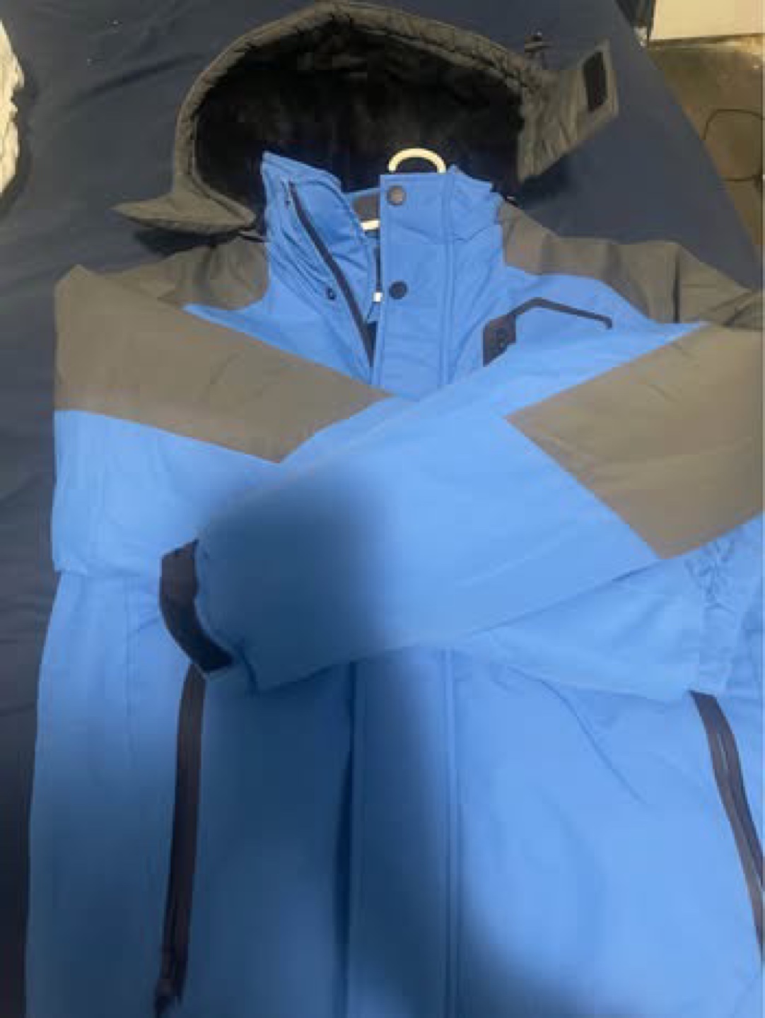 Men's Columbia Ski Jacket - Blue and Grey