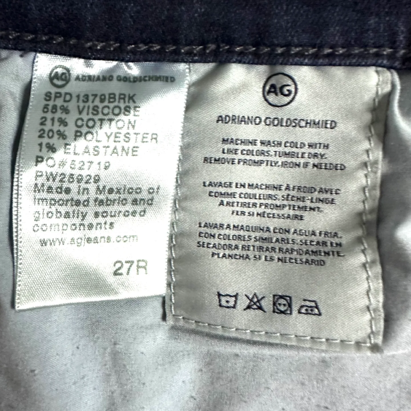 Adriano Goldschmied Farrah Skinny Jeans Size 27R image indicator(10)