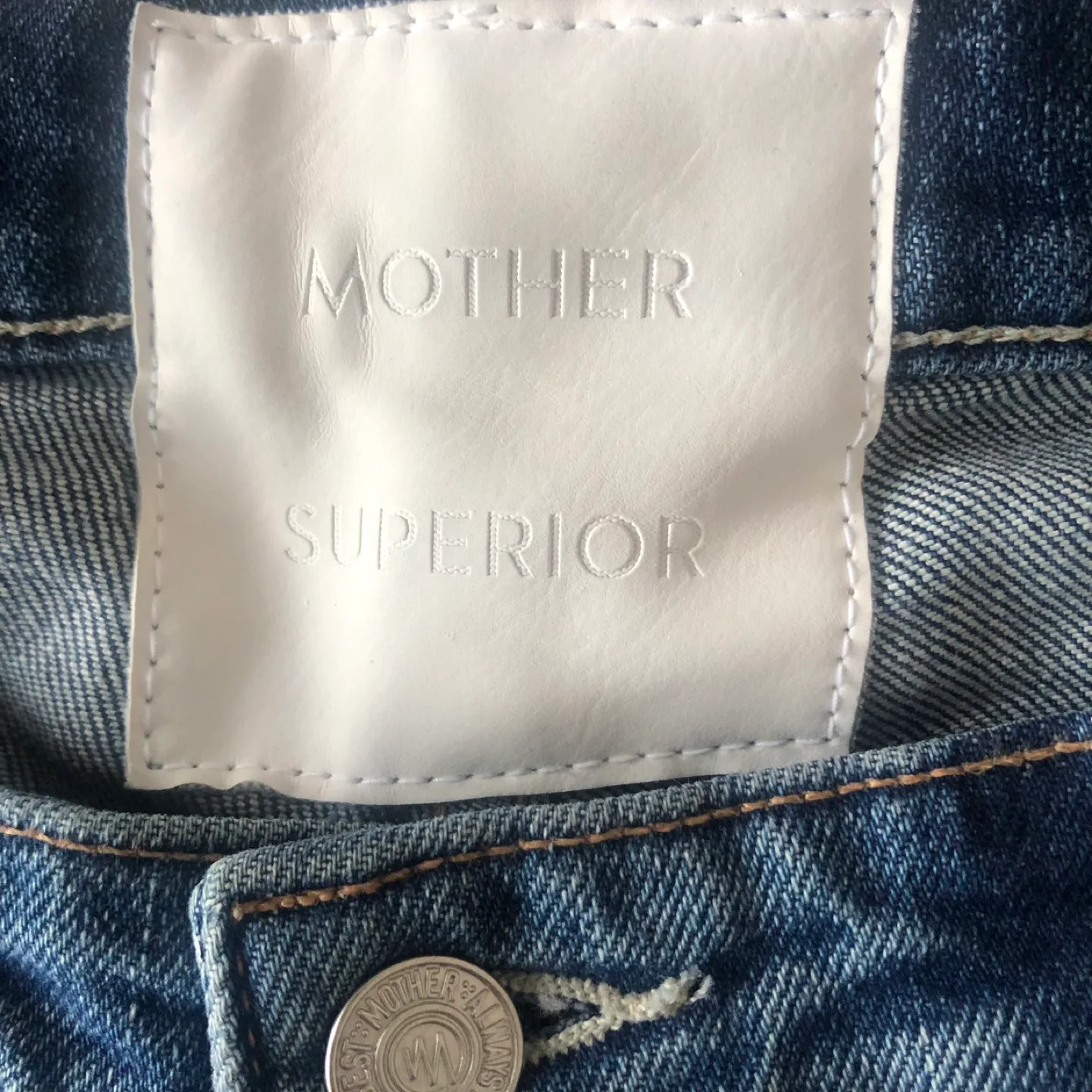 MOTHER The Dazzler Shift  Crop Jeans, Size 27, Distressed Denim image indicator(7)