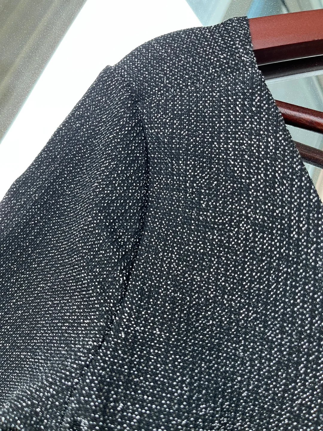 Sparkly body con dress with criss cross back (S) image indicator(3)