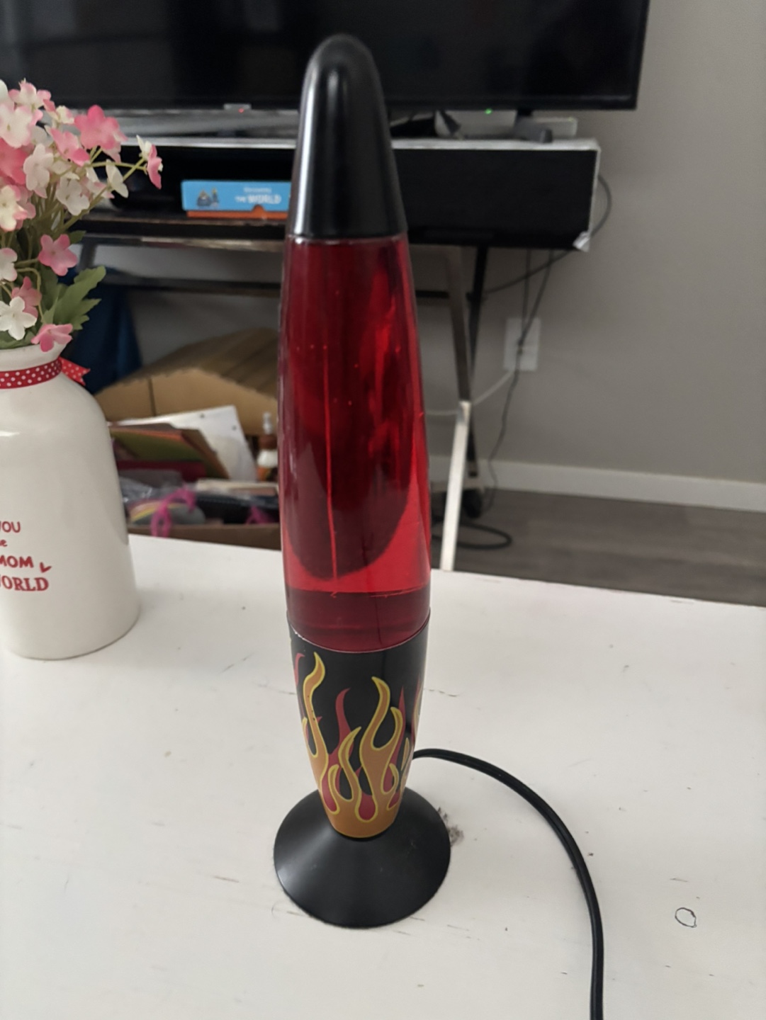 Lava Lamp Red Flame Design