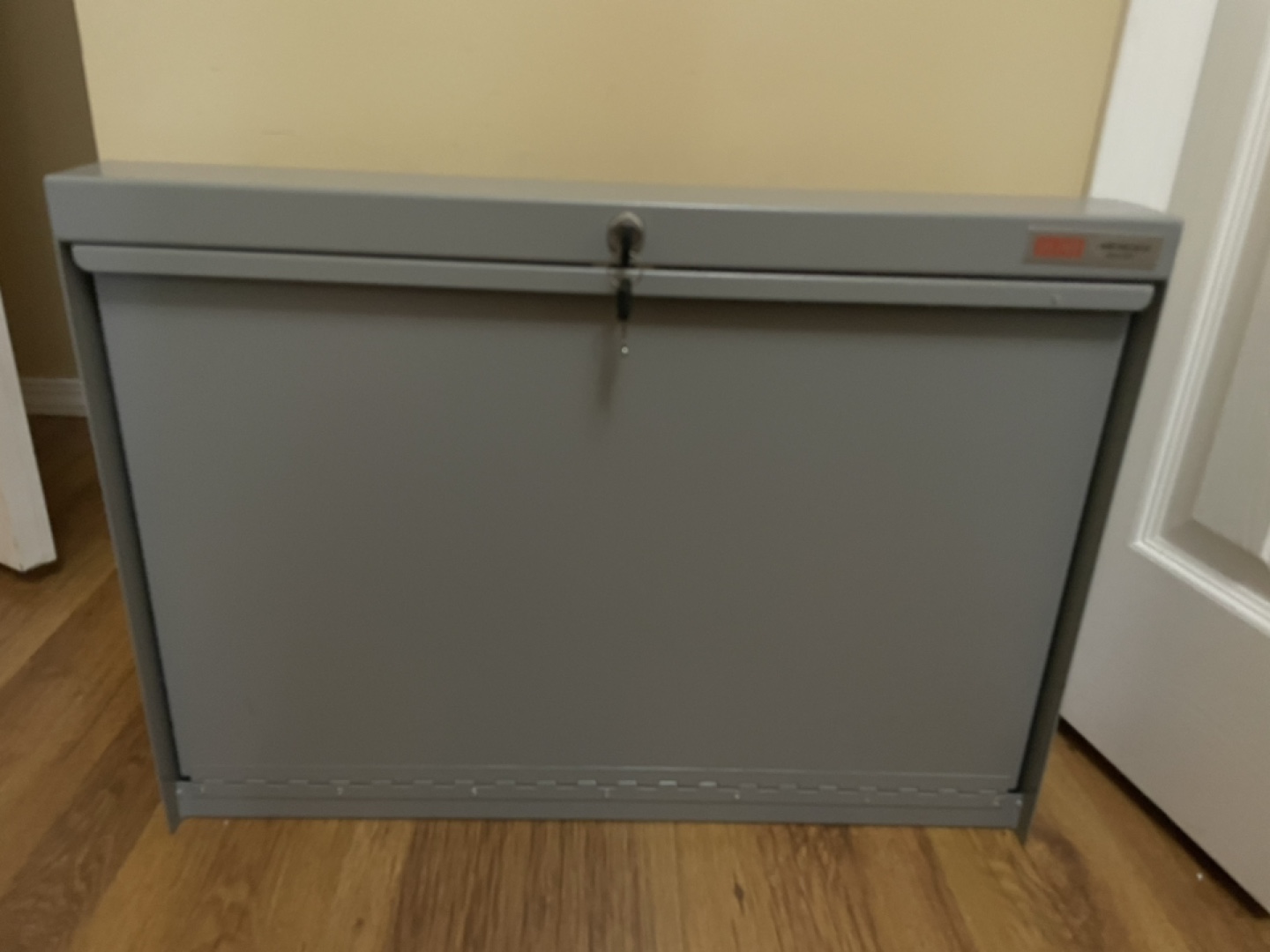 Wall Mounted Metal Storage Desk with Key - photo 2