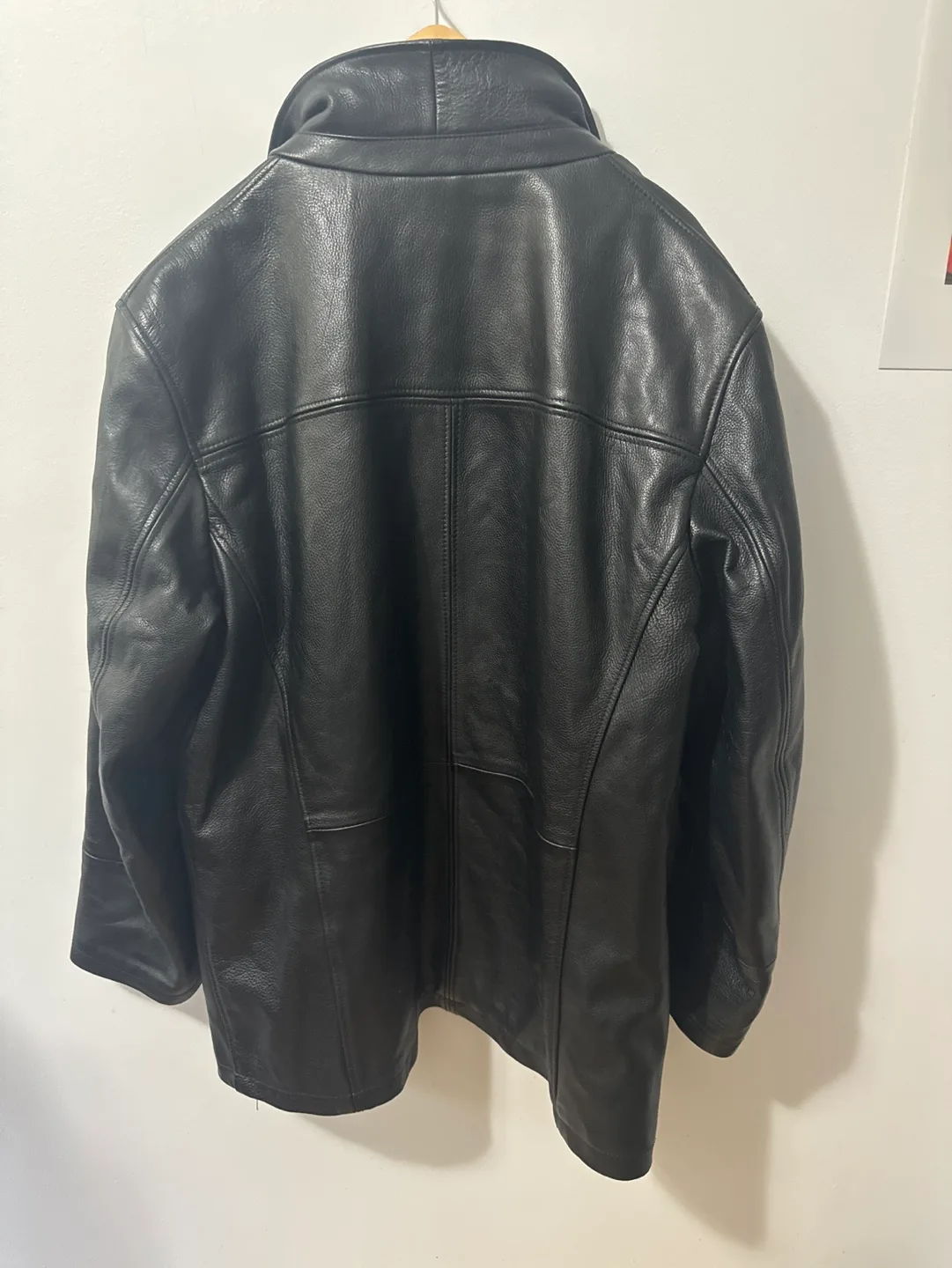 Men's Danier Black Leather Jacket - Size 2XL image indicator(2)