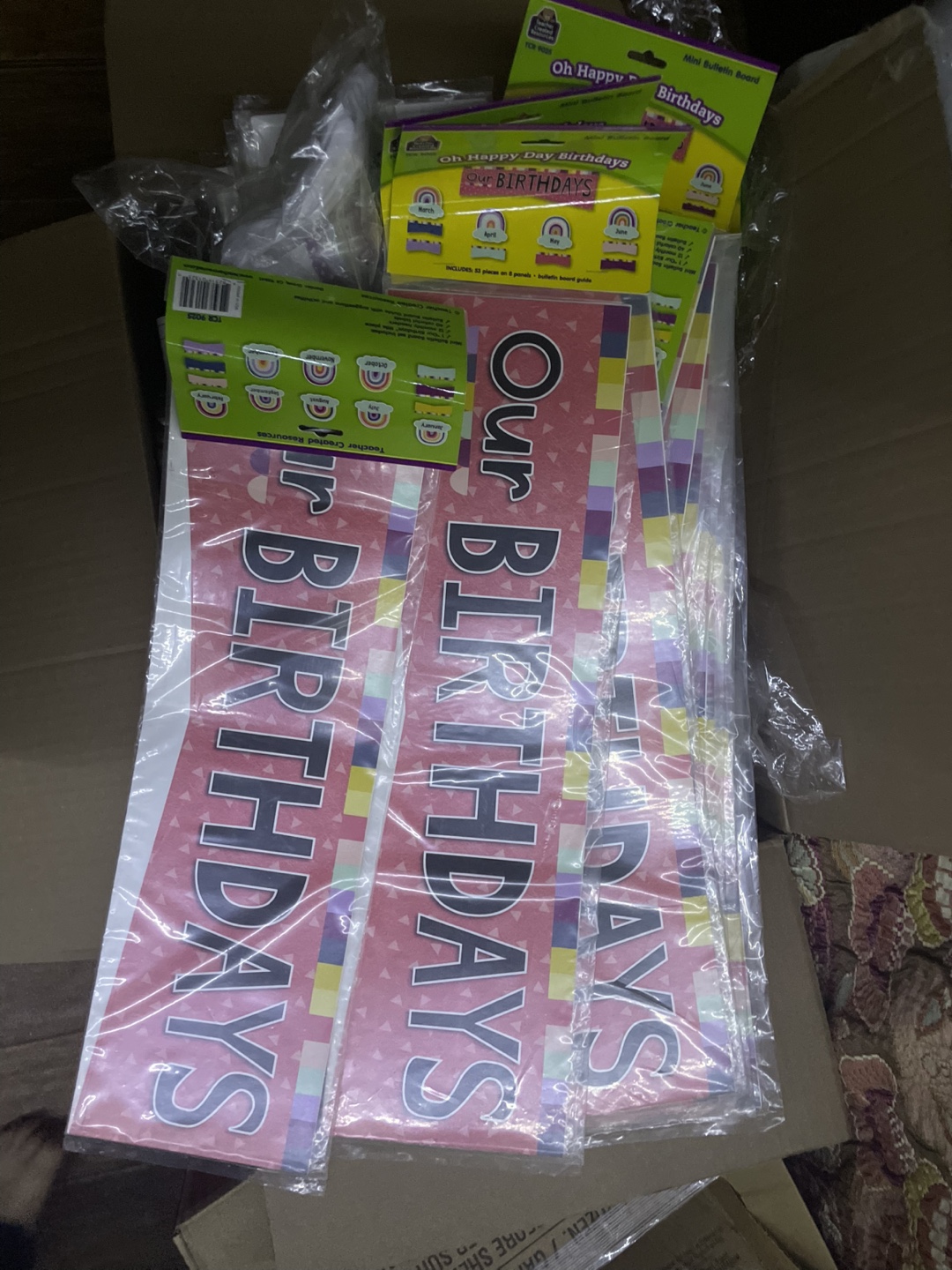 Oh Happy Day Birthdays Classroom Decorations. #Freecycle