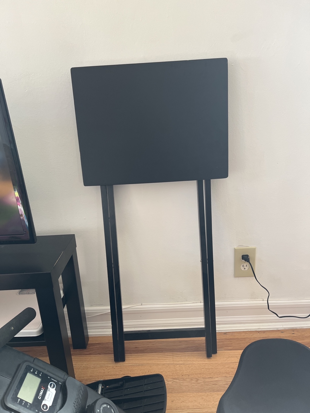 Black Foldable Side Table