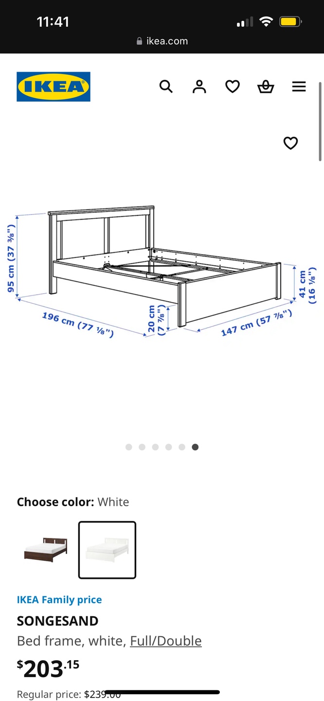Queen Sized Wooden Bed Frame - photo 2