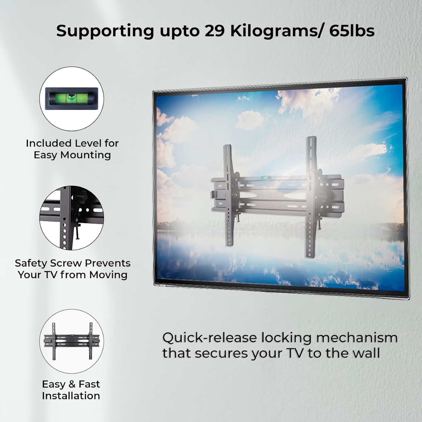 Zflogic Fibula Tilt TV Wall Mount for 32-70 Inch TVs - photo 2