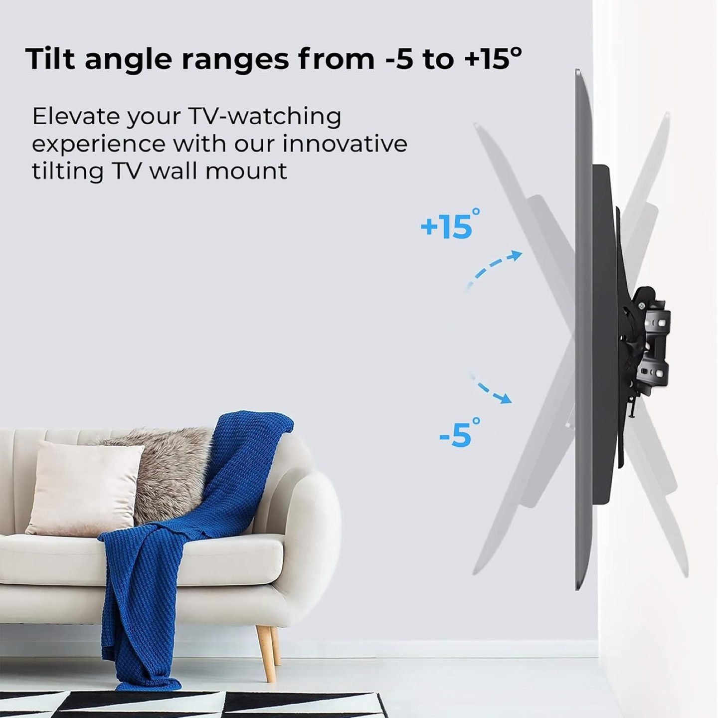 Zflogic Fibula Tilt TV Wall Mount for 32-70 Inch TVs - photo 4