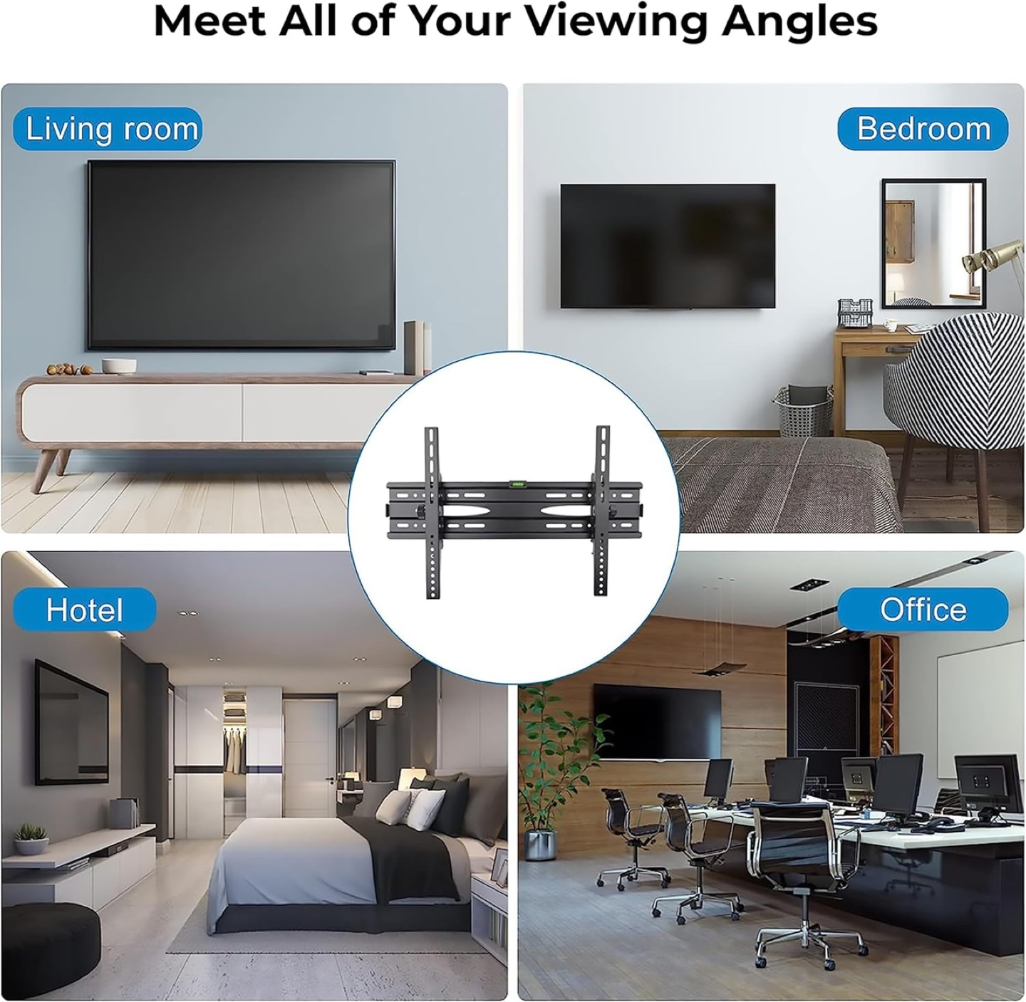 Zflogic Fibula Tilt TV Wall Mount for 32-70 Inch TVs