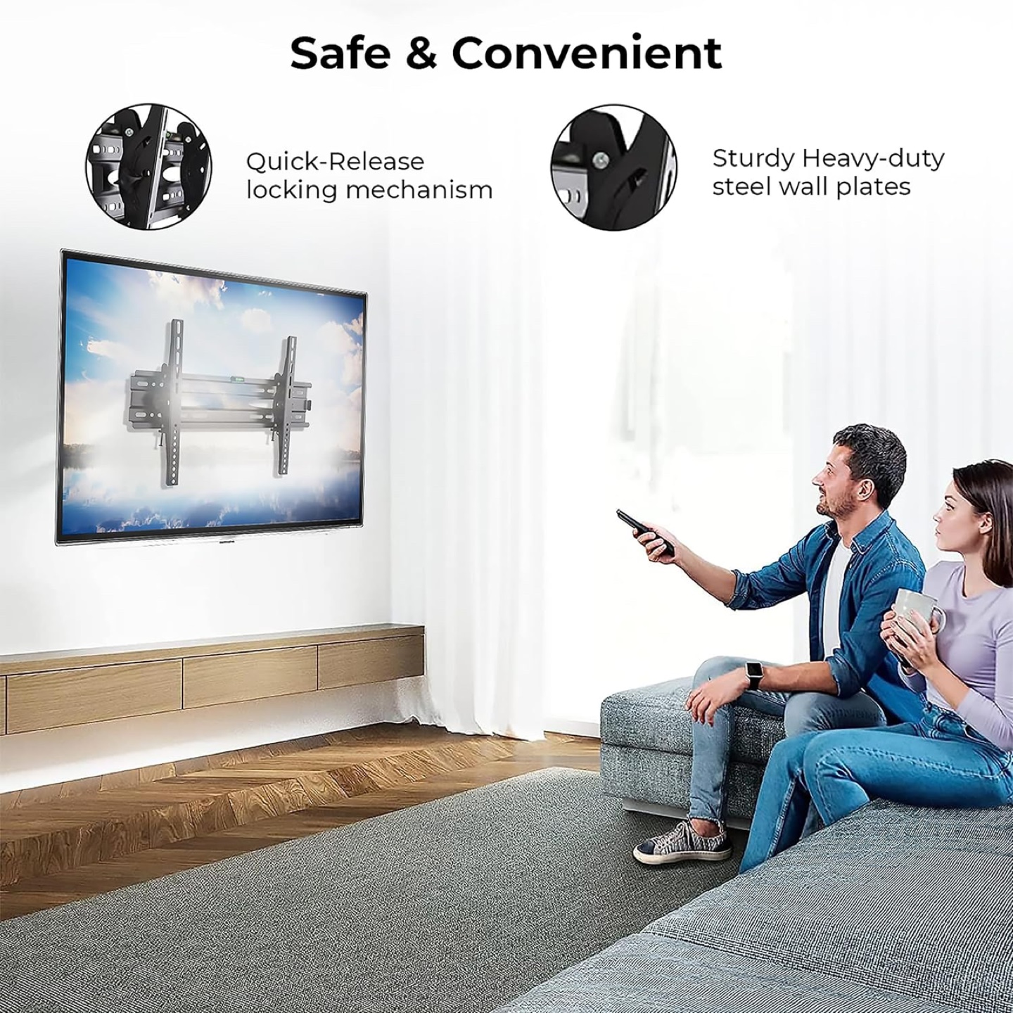 Zflogic Fibula Tilt TV Wall Mount for 32-70 Inch TVs - photo 3