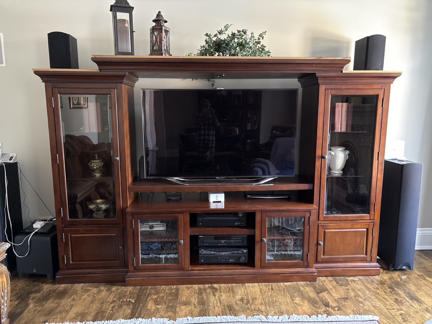 Large Wooden Entertainment Centre