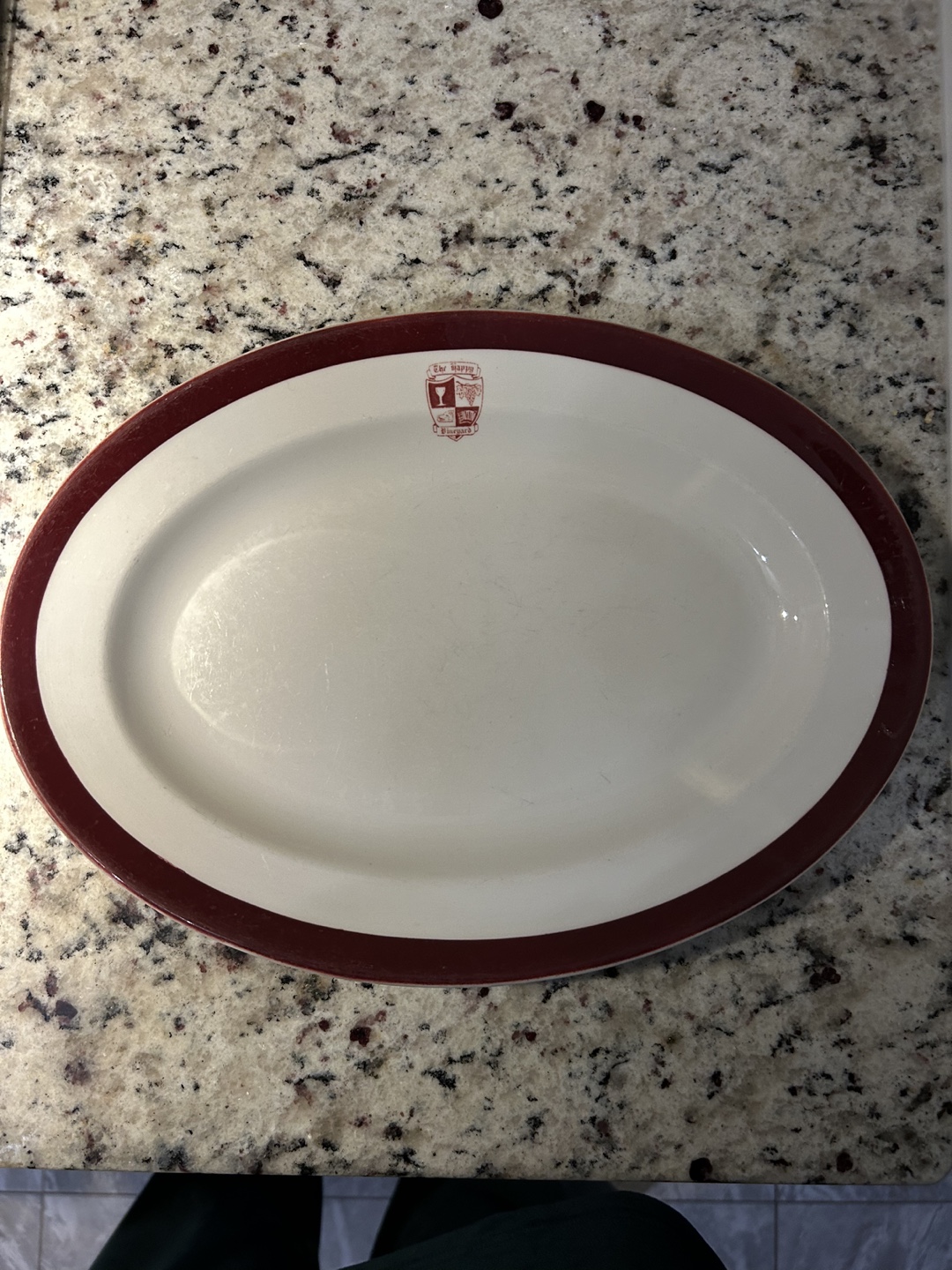 The Happy Vineyard Oval Serving Platter