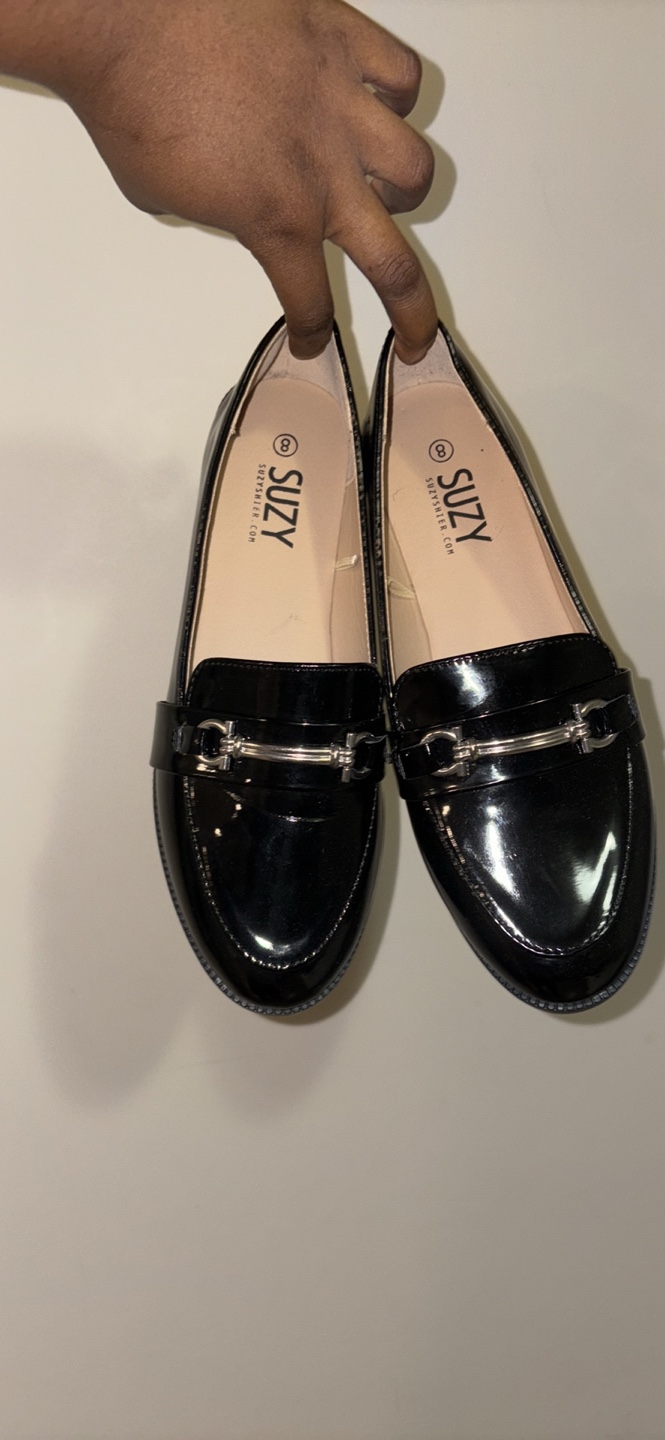 Black Patent Leather Loafers