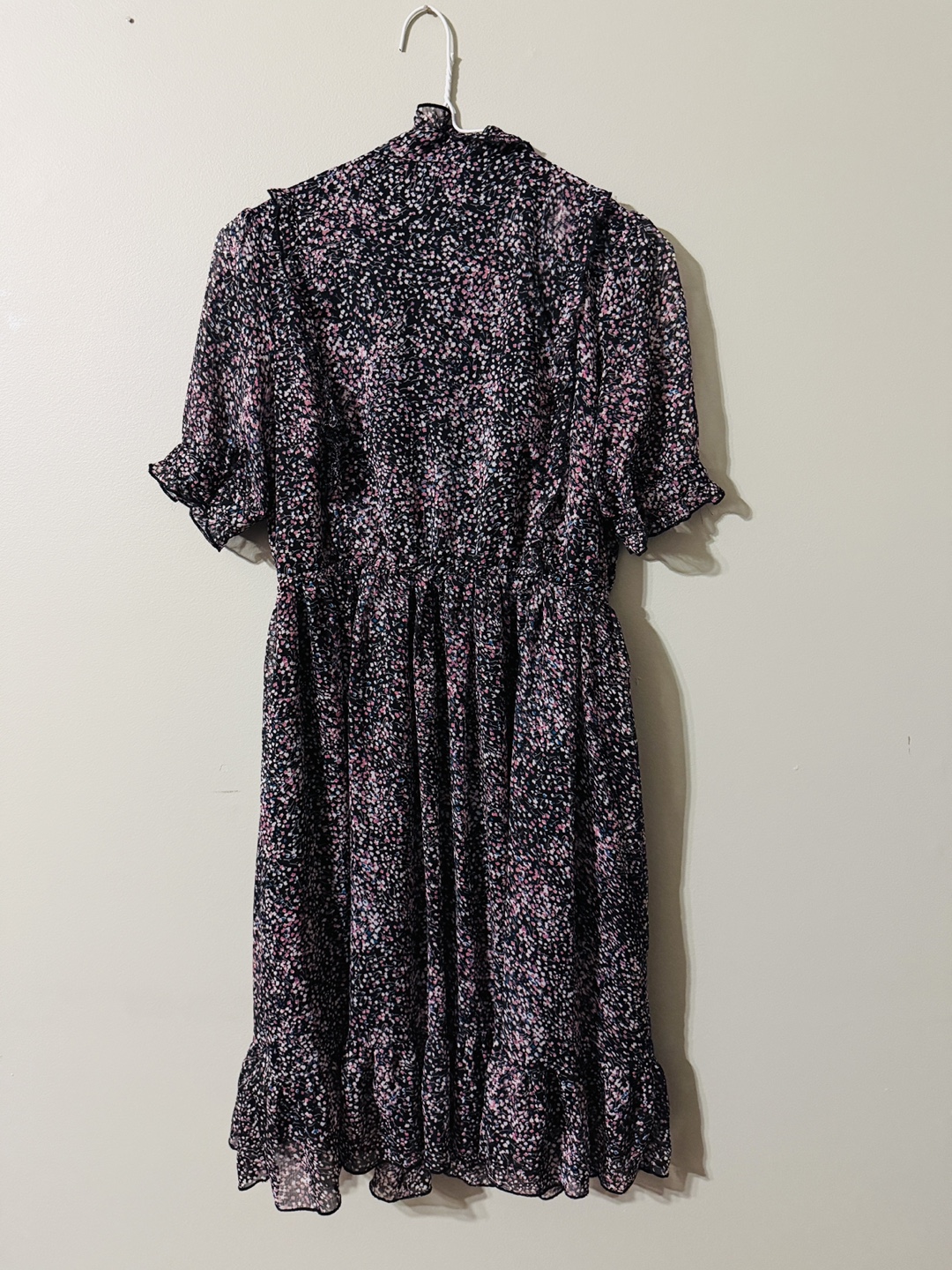 Dark floral midi dress - photo 2