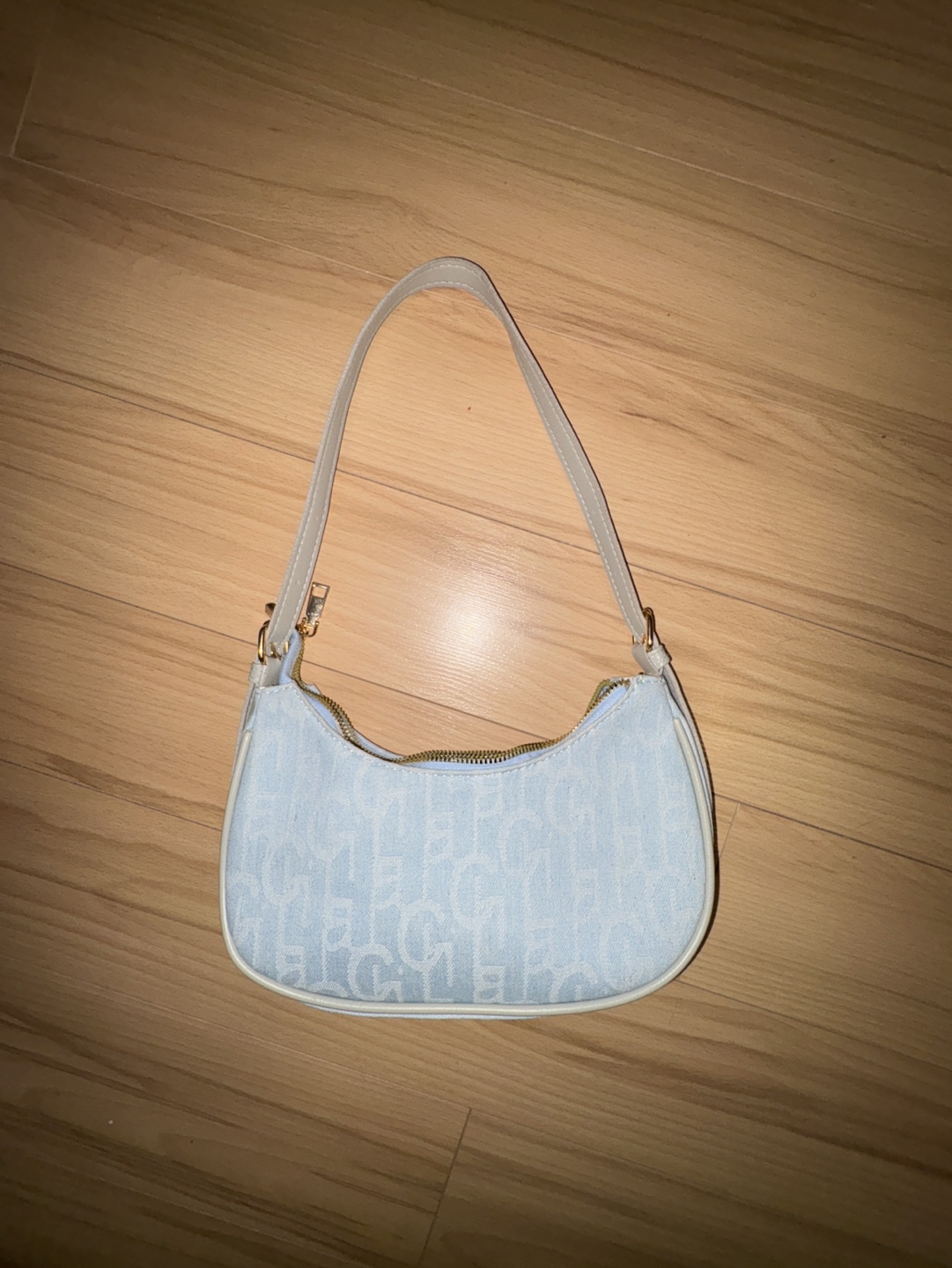 Light Blue Denim Shoulder Bag