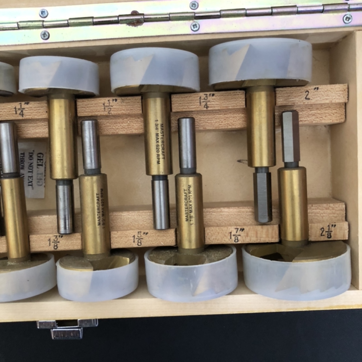 Mastercraft Forstner Bit Set in Wooden Case - photo 3