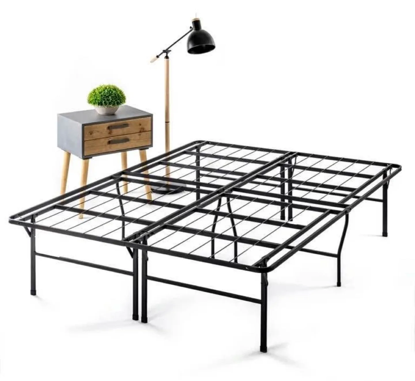 King Foldable Metal Platform Bed Frame ▫️BRAND NEW▫️ image indicator(3)