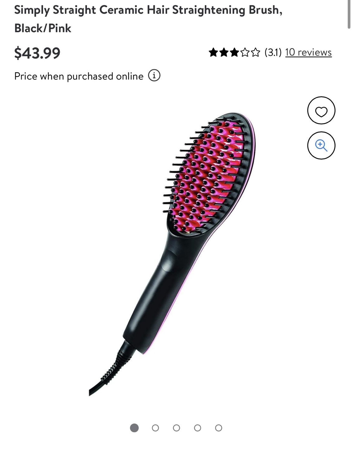 Straightening Hair Brush