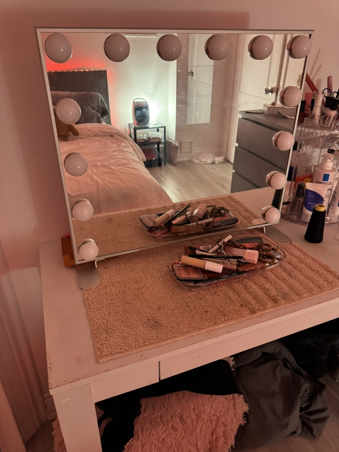 Hollywood Vanity Mirror with Lights - photo 2