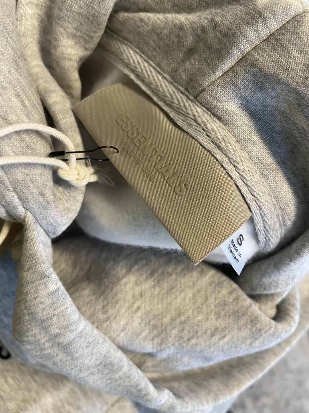 Authentic. Fear of God Essentials Grey Hoodie Size Small - photo 3