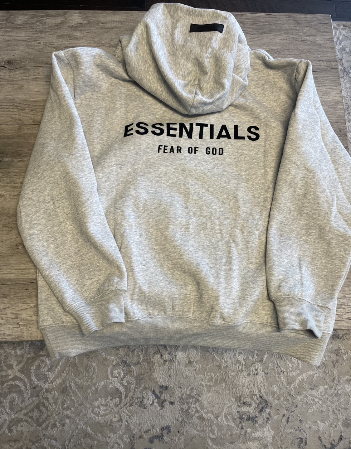 Authentic. Fear of God Essentials Grey Hoodie Size Small - photo 4