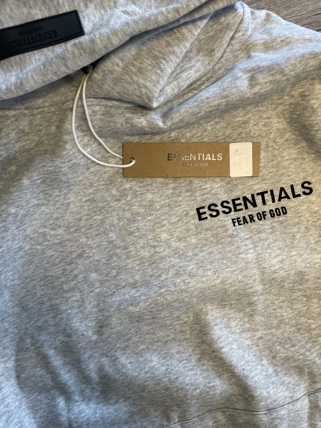 Authentic. Fear of God Essentials Grey Hoodie Size Small