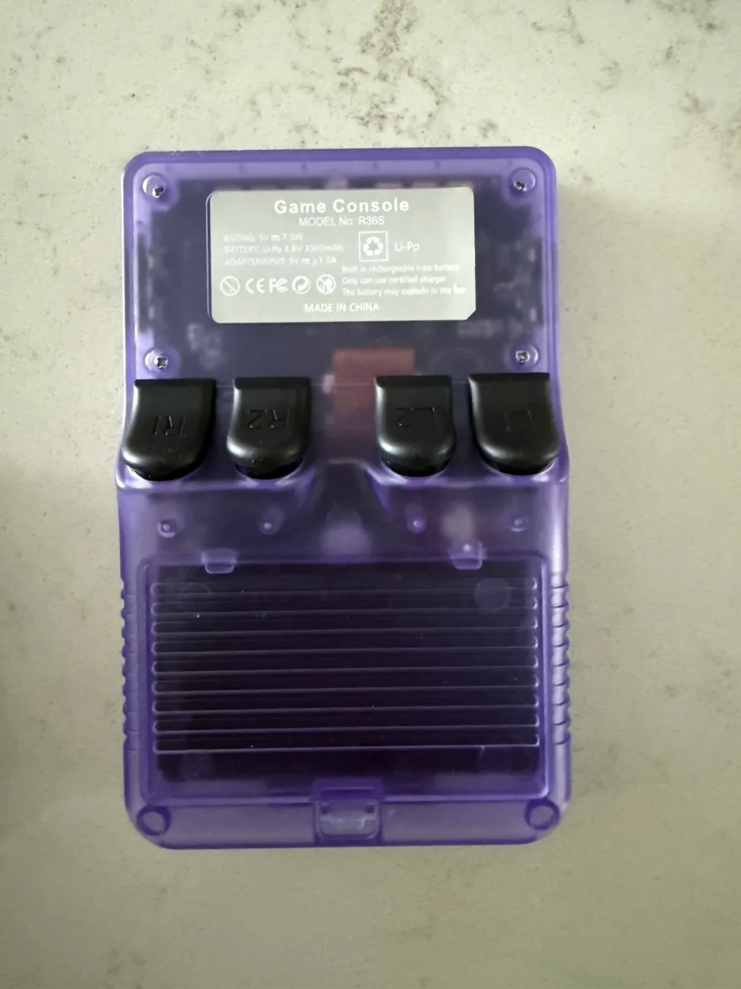 R36S Game Console - Purple Translucent image indicator(2)