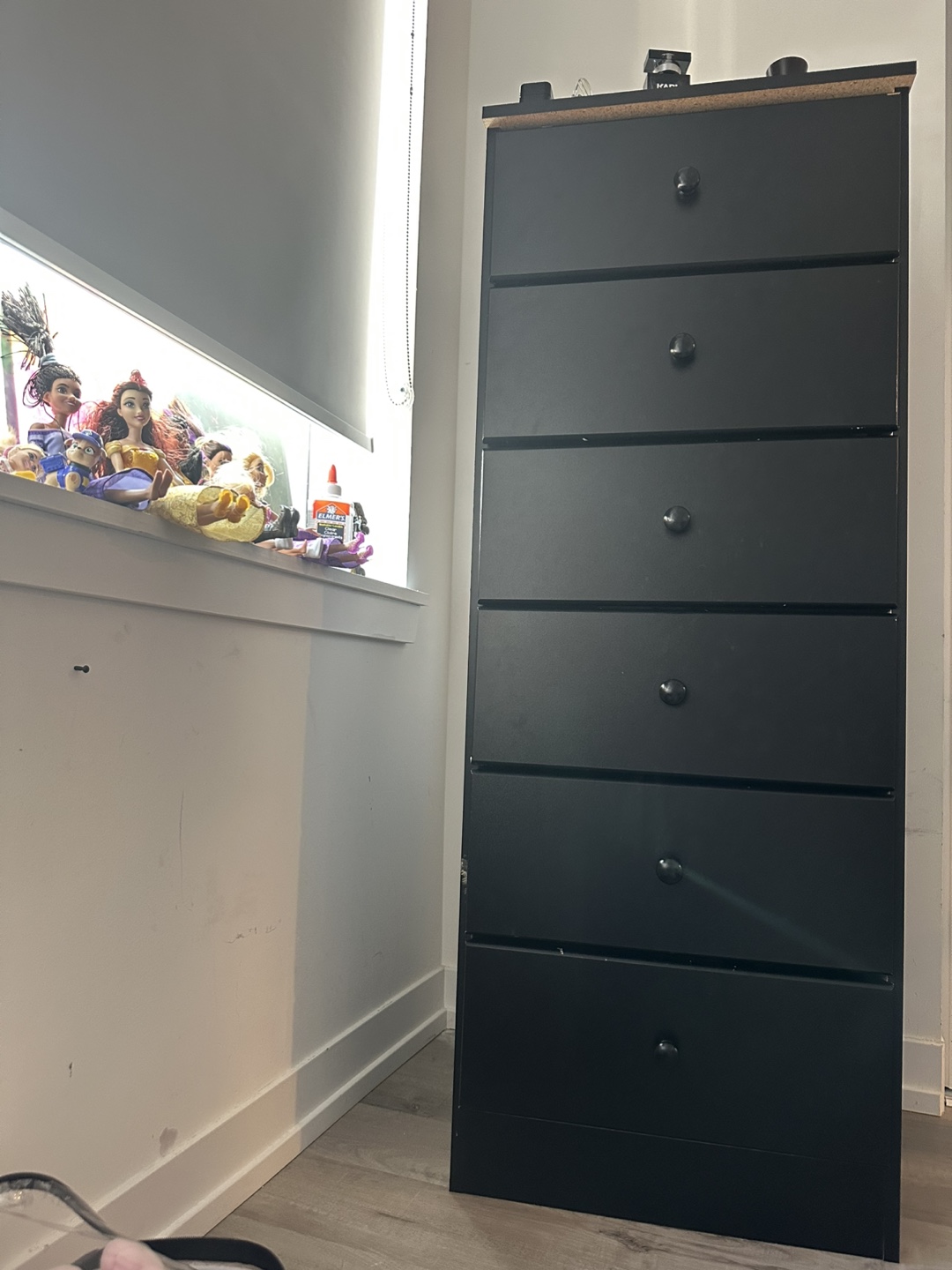 Black 6-Drawer Tallboy - photo 3