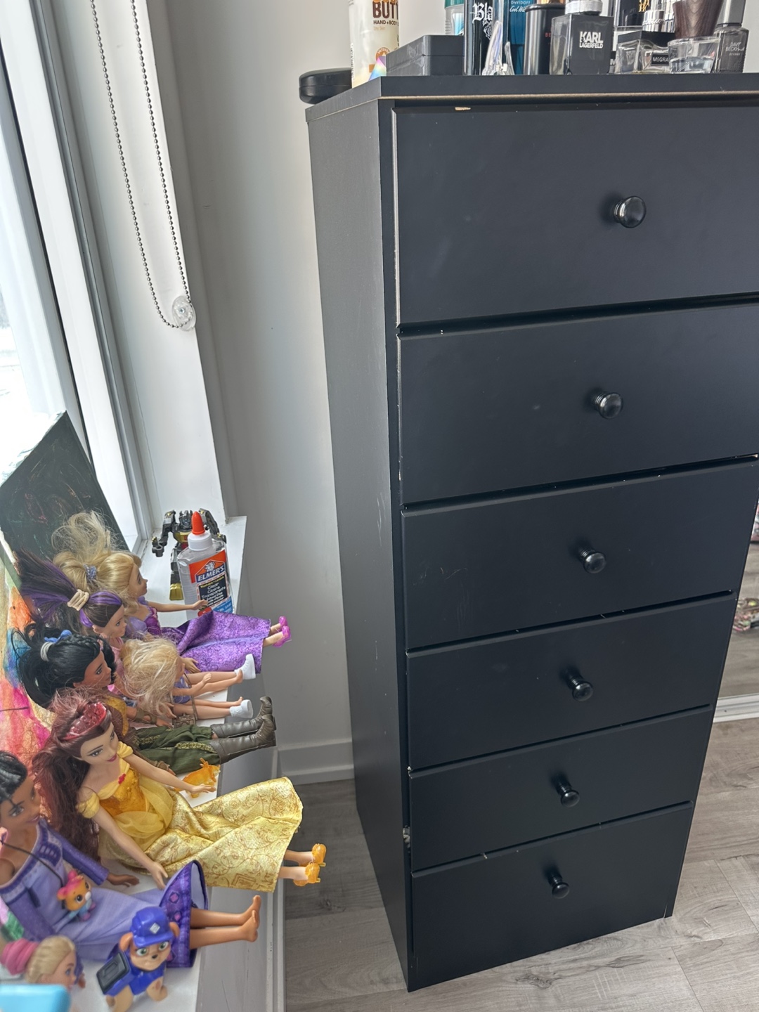 Black 6-Drawer Tallboy - photo 5